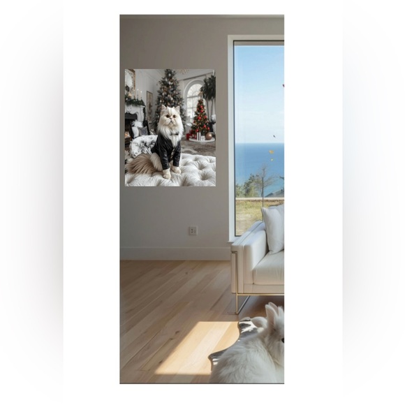 HANDCRAFTED digital art print of high quality like a poster Chic cat image - Picture 5 of 12